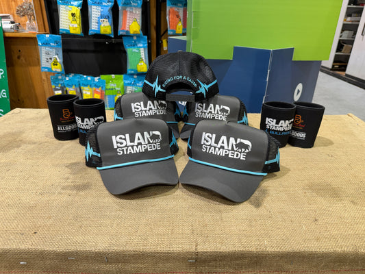 CTC 'Island Stampede Bullride' Trucker Cap Charcoal Grey