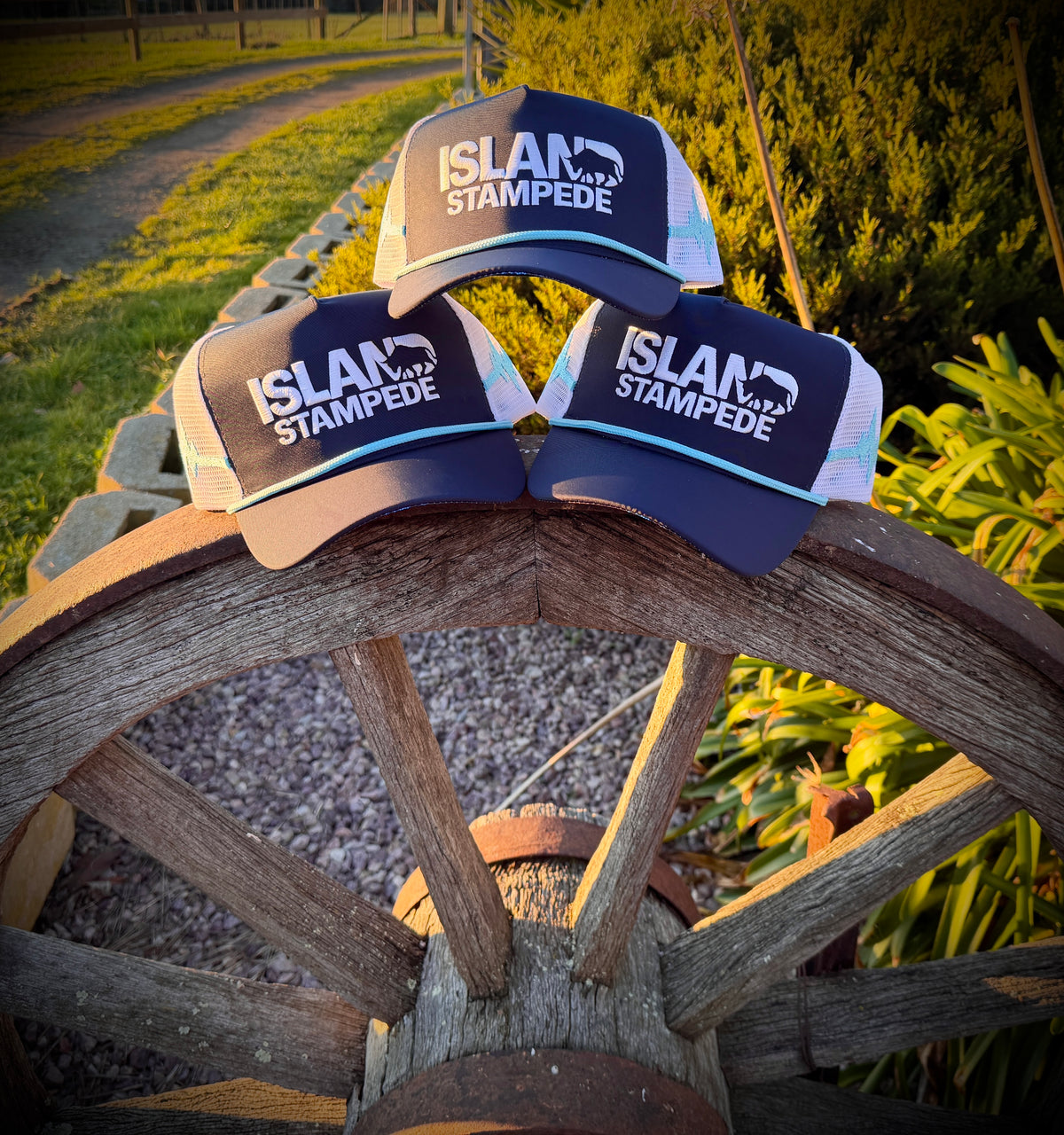 CTC 'Island Stampede Bullride' Trucker Cap Navy Blue